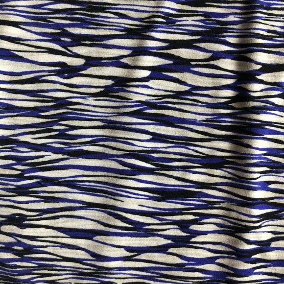 Liz Claiborne Blue & Cream Blouse - Picture 3 of 5